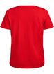 T-shirt met knoopdetail, Rood, Packshot image number 1
