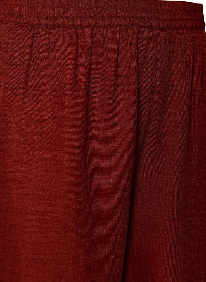 Losse broek met elastische tailleband en zakken, Rood, Packshot image number 2