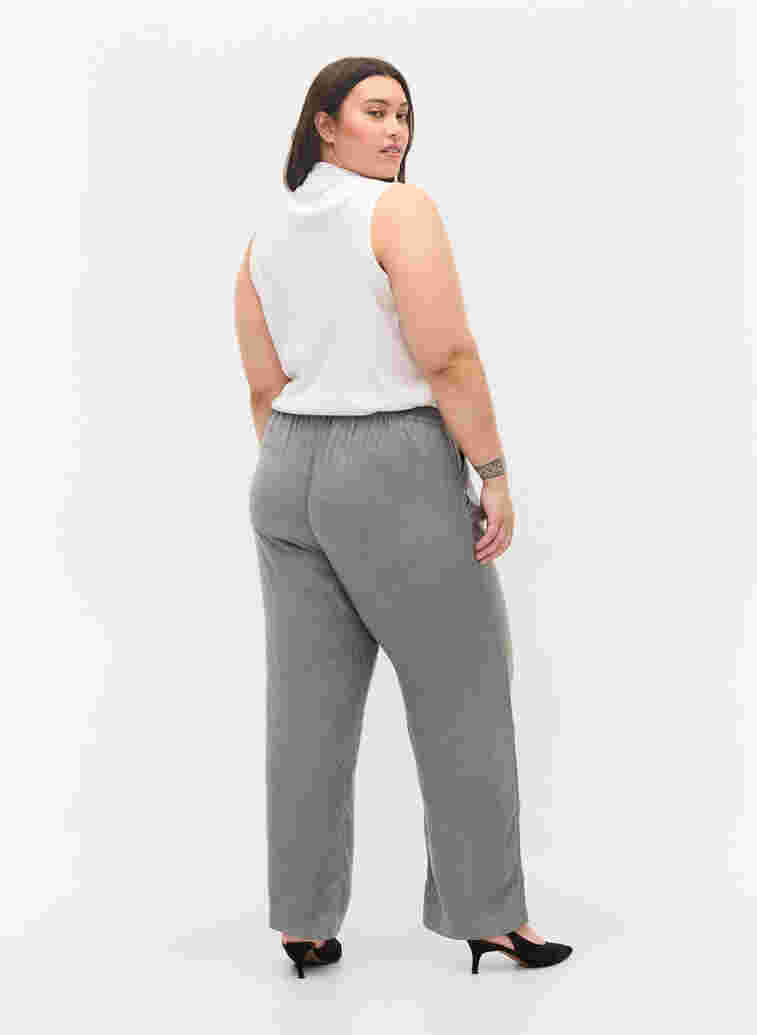 Klassieke broek met zakken, Grey Melange, Model image number 1