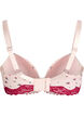 Voorgevormde bh met bloemenprint en kanten details, Roze, Packshot image number 1