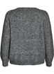 Jumper met bloemenapplicatie, Grijs, Packshot image number 1