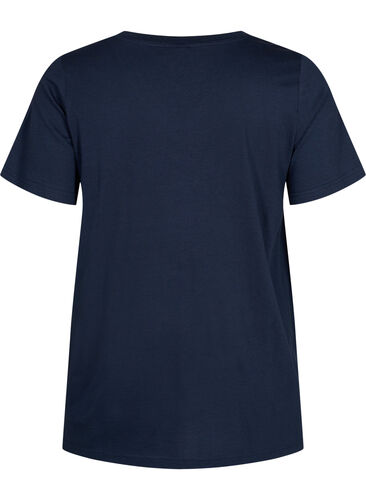 T-shirt met korte mouwen en a-vorm, Navy Blazer, Packshot image number 1