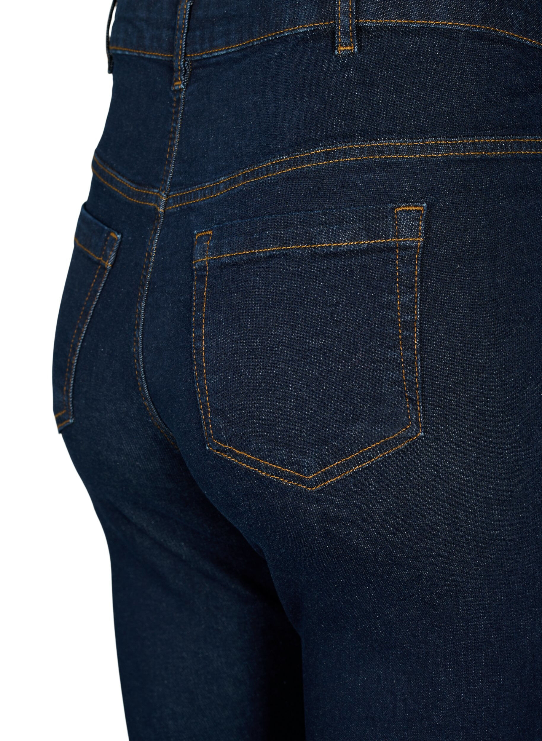 Zizzi Ellen bootcut jeans met hoge taille, Blauw, Packshot image number 3