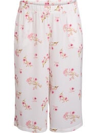 Culotte broek met print, Wit