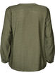Viscose shirt met geborduurde mouwen, Groen, Packshot image number 1