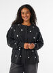 Vest met stippenpatroon, Grijs, Model image number 0