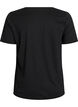 T-shirt met print, Zwart, Packshot image number 1
