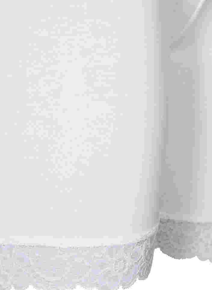 Fietsbroekje met kanten rand, Bright White, Packshot image number 3