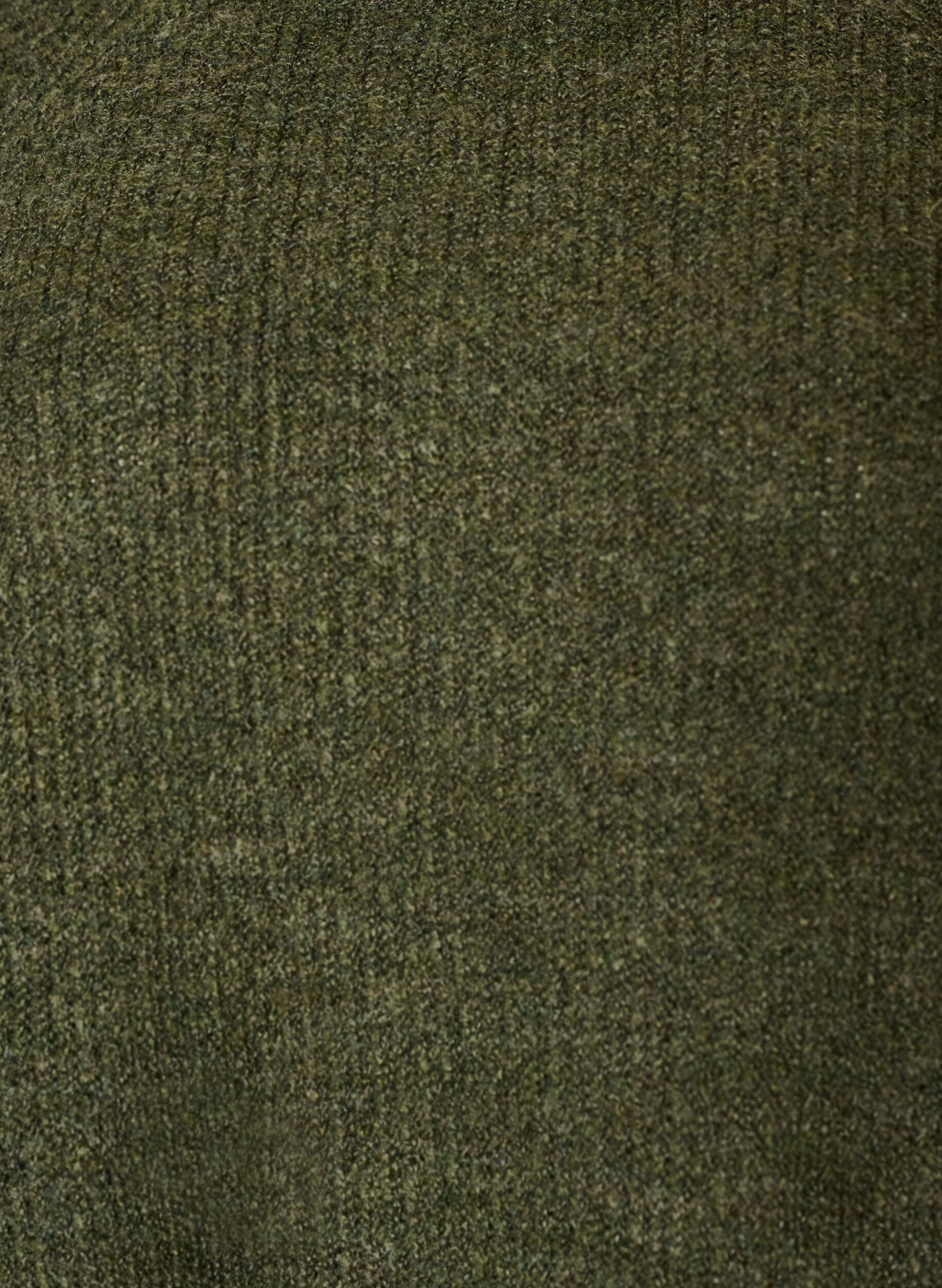 ZizziGeribde trui met 3/4 mouwen, Groen, Packshot image number 2