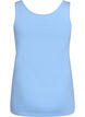 Solide kleur basis top in katoen, Blauw, Packshot image number 1