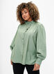 Visicoshirt Blouse met ruffles, Green Bay, Model image number 0