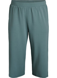 FLASH - Hoog getailleerde kniebroek met losse pasvorm, Groen