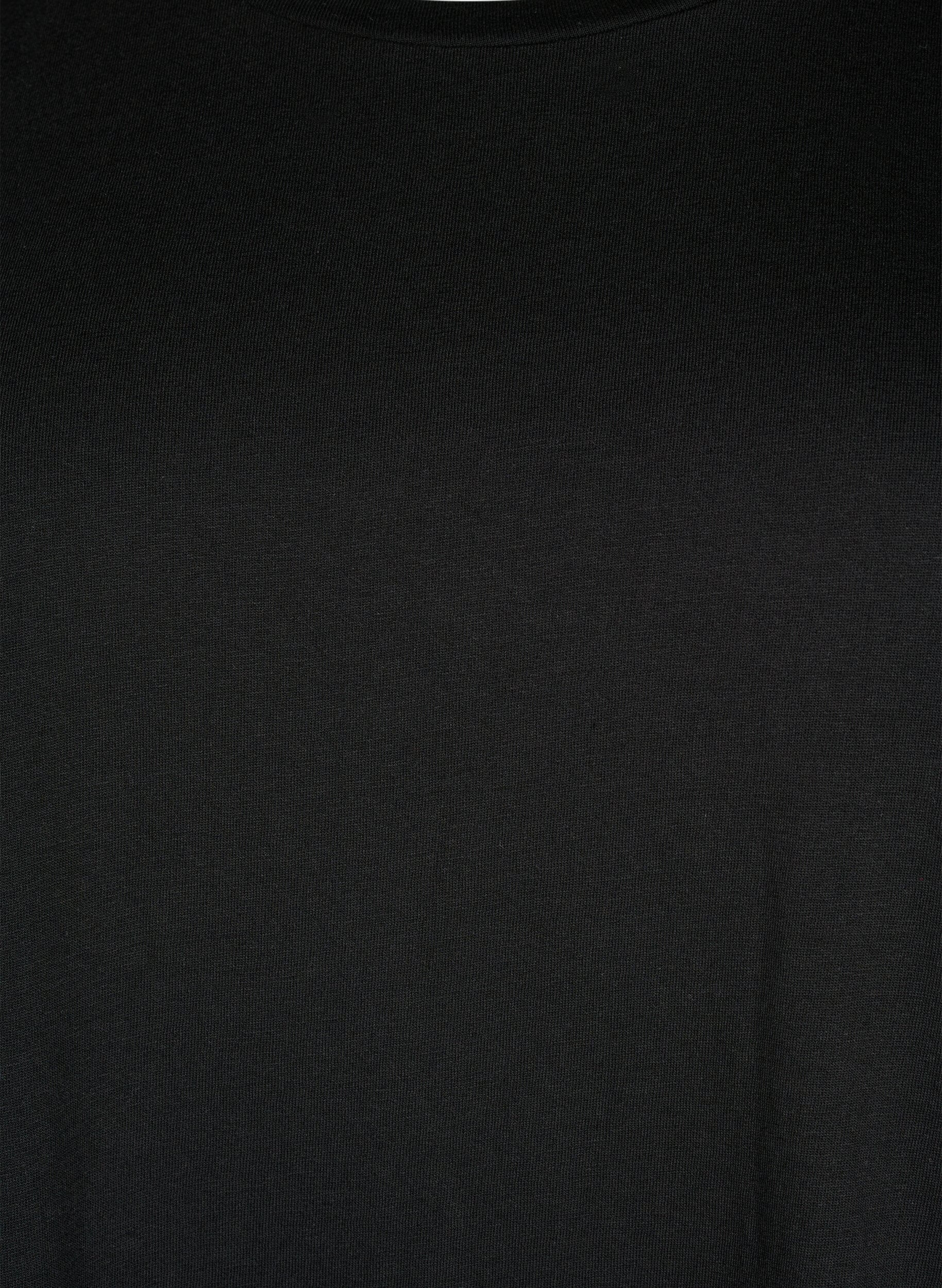 Zizzi 2-pack T-shirts met korte mouwen, Zwart, Packshot image number 2