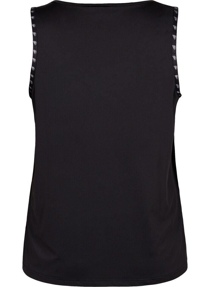 Effen kleur sport topje, Black, Packshot image number 1