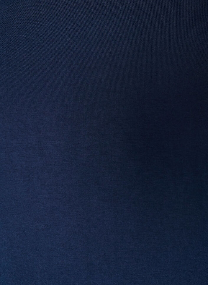 Jersey blouse met halflange ballonmouwen, Blauw, Packshot image number 2