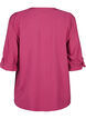 Viscose overhemd blouse met driekwart mouwen., Malaga, Packshot image number 1