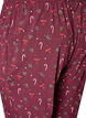 Bedrukte pyjamabroek, Donker Bordeaux, Packshot image number 3