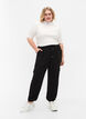 Effen broek met grote zakken, Black, Model image number 0