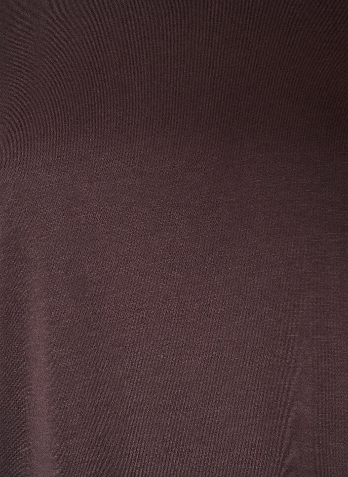 Losse sweatshirtjurk met zakken, Bruin, Packshot image number 2