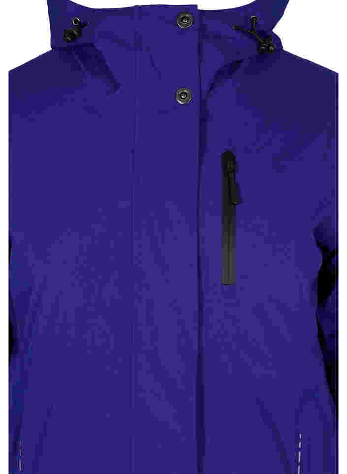 Ski jas met verstelbare onderkant en capuchon, Surf the web, Packshot image number 2