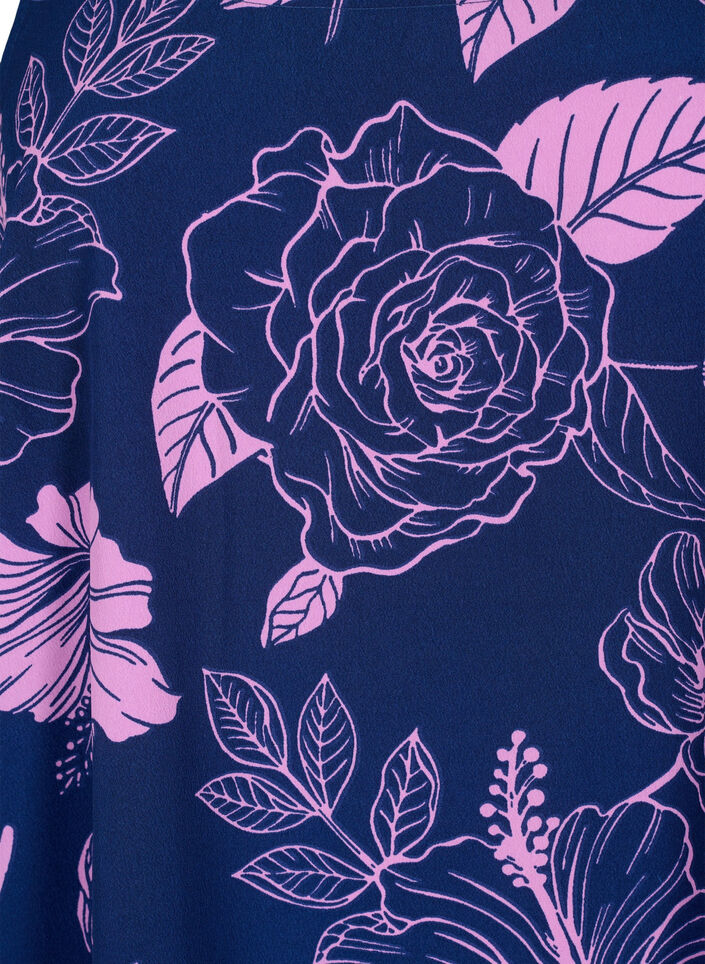 FLASH - Top met print, Medieval Blue Flower, Packshot image number 2