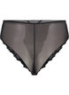 Mesh Brazilian slipje met borduursel, Black, Packshot image number 1