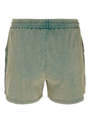 Losse sweat shorts in katoen, Reflecting Pond, Packshot image number 1