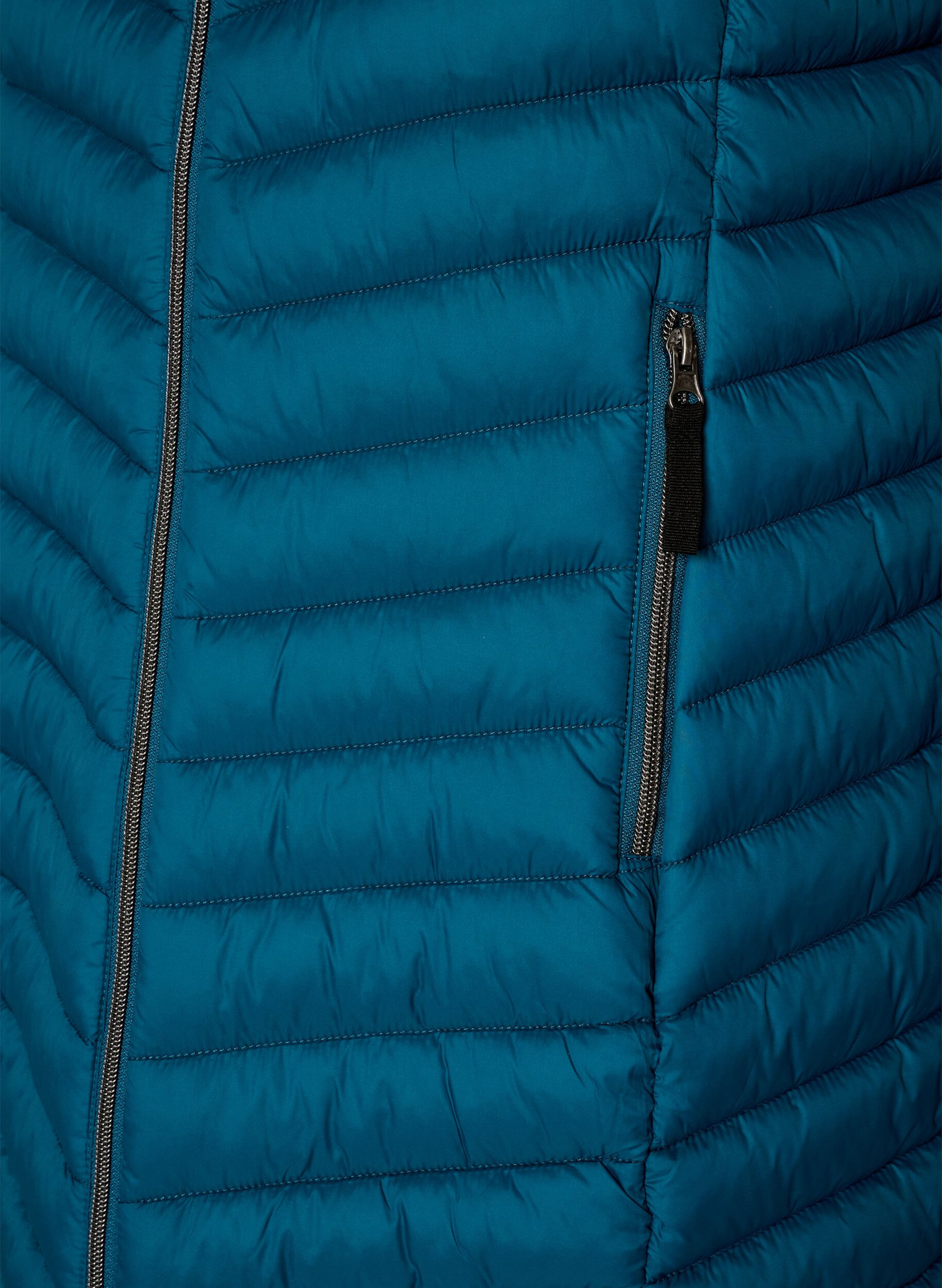 ZizziLichtgewicht jas met zakken en afneembare capuchon, Blauw, Packshot image number 3