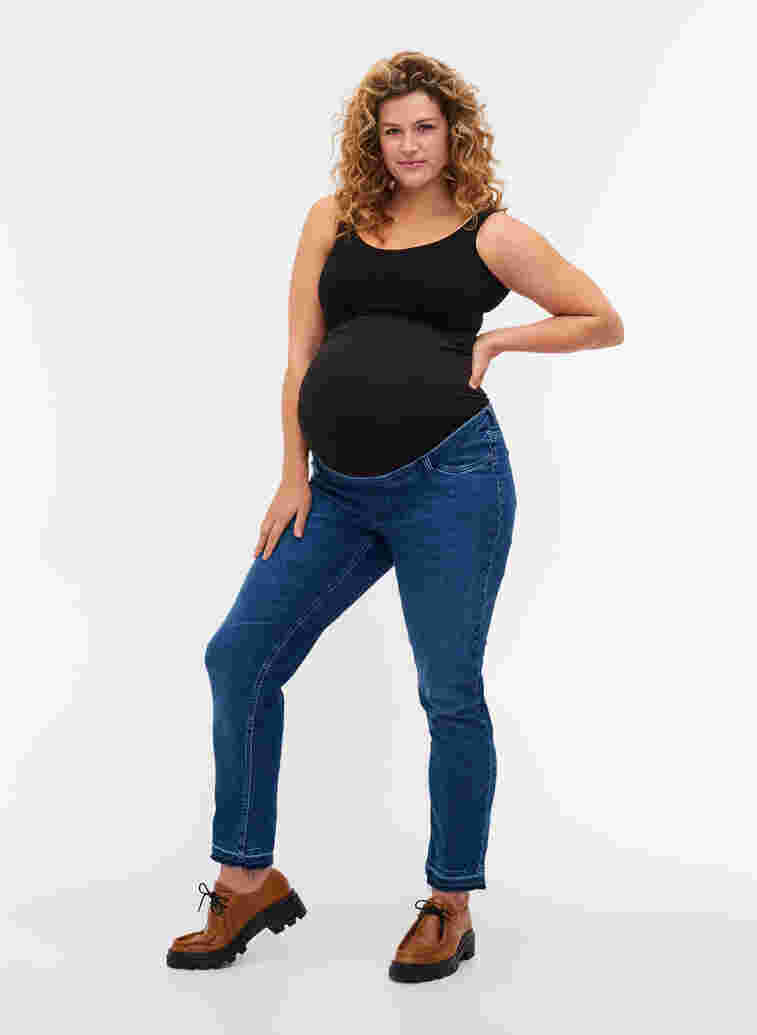 Zwangerschap Emily jeans, Blue denim, Model image number 2