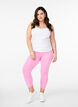 Basic 3/4-legging in viscose, Roze, Model image number 1