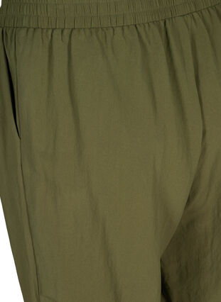 Viscose capri broek met zakken , Ivy Green, Packshot image number 3