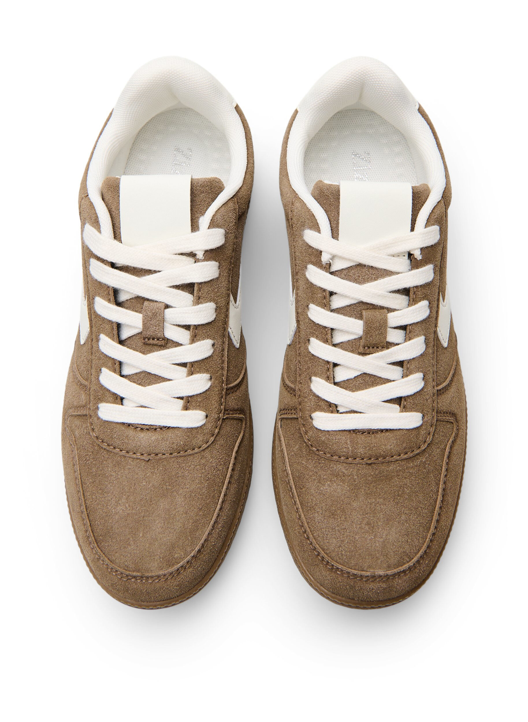 Zizzi Sneakers van imitatie-su&egrave;de, Bruin, Packshot image number 2