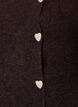 Cardigan met hartvormige knopen, Bruin, Packshot image number 2