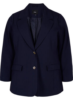 Klassieke blazer met knoopsluiting, Night Sky, Packshot image number 0
