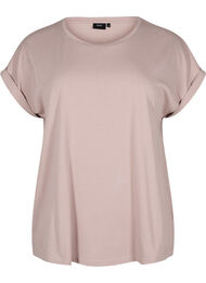 T-shirt met korte mouwen van katoenmix, Rood