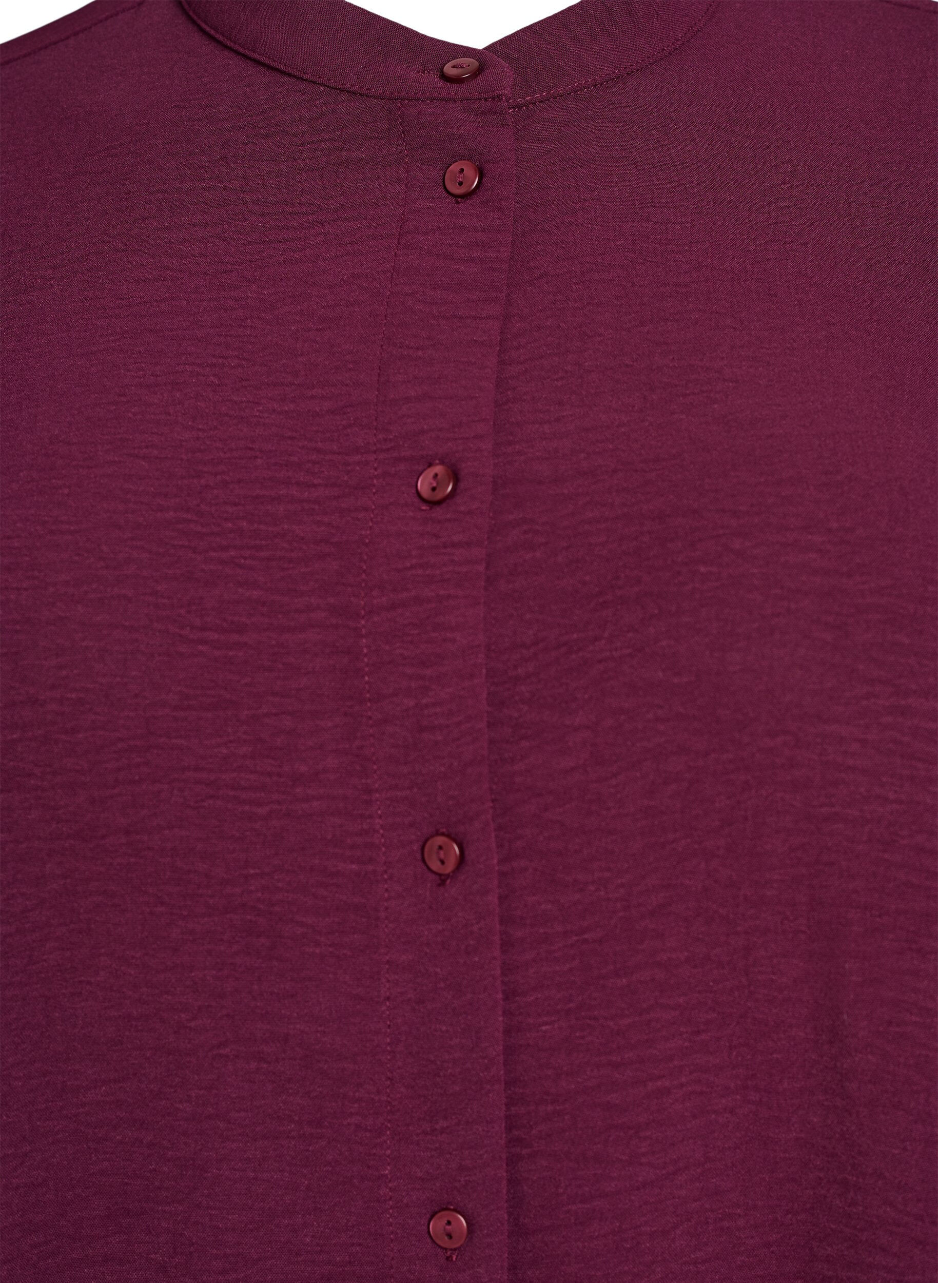 ZizziTuniek met 3/4 mouwen, Donker Bordeaux, Packshot image number 2