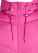 Lange pufferjas met capuchon en zakken, Roze, Packshot image number 2