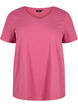 Basic t-shirt in effen kleur met katoen, Rood, Packshot image number 0