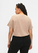 T-shirt van biologisch katoen met stippen	, Beige, Model image number 2