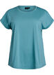 T-shirt met korte mouwen van katoenmix, Blauw, Packshot image number 0