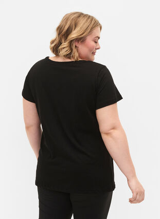 Sport-T-shirt met print, Black w.Less Is More, Model image number 1
