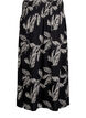 FLASH - Maxi rok in viscose met smokwerk, Zwart, Packshot image number 1