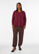 Ballonbroek met hoge taille, Bruin, Model image number 0