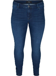 Katoenmix jeggings, Blauw