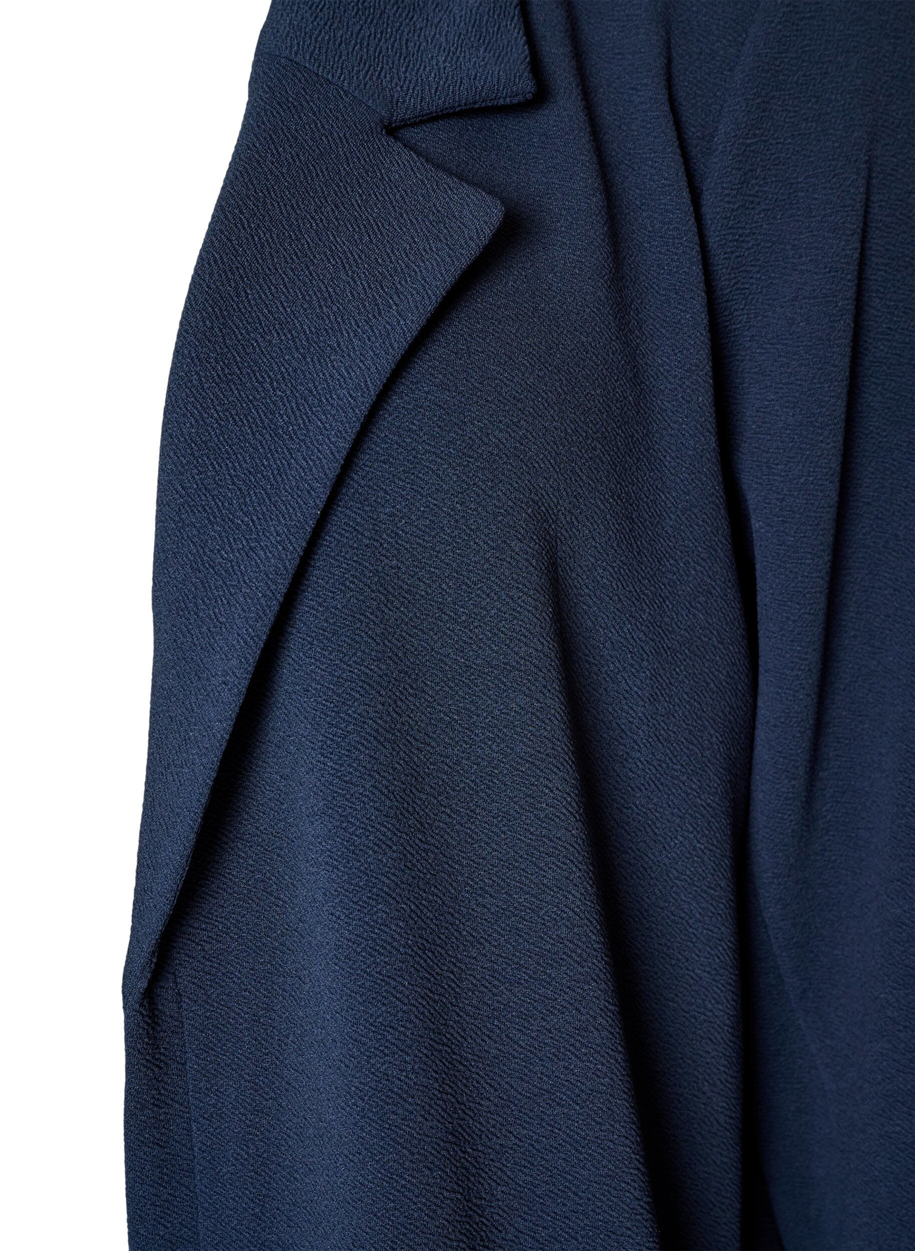 ZizziLange jas met zakken, Blauw, Packshot image number 2