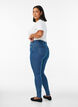 Amy super slim fit jeans met hoge taille, Blauw, Model image number 1
