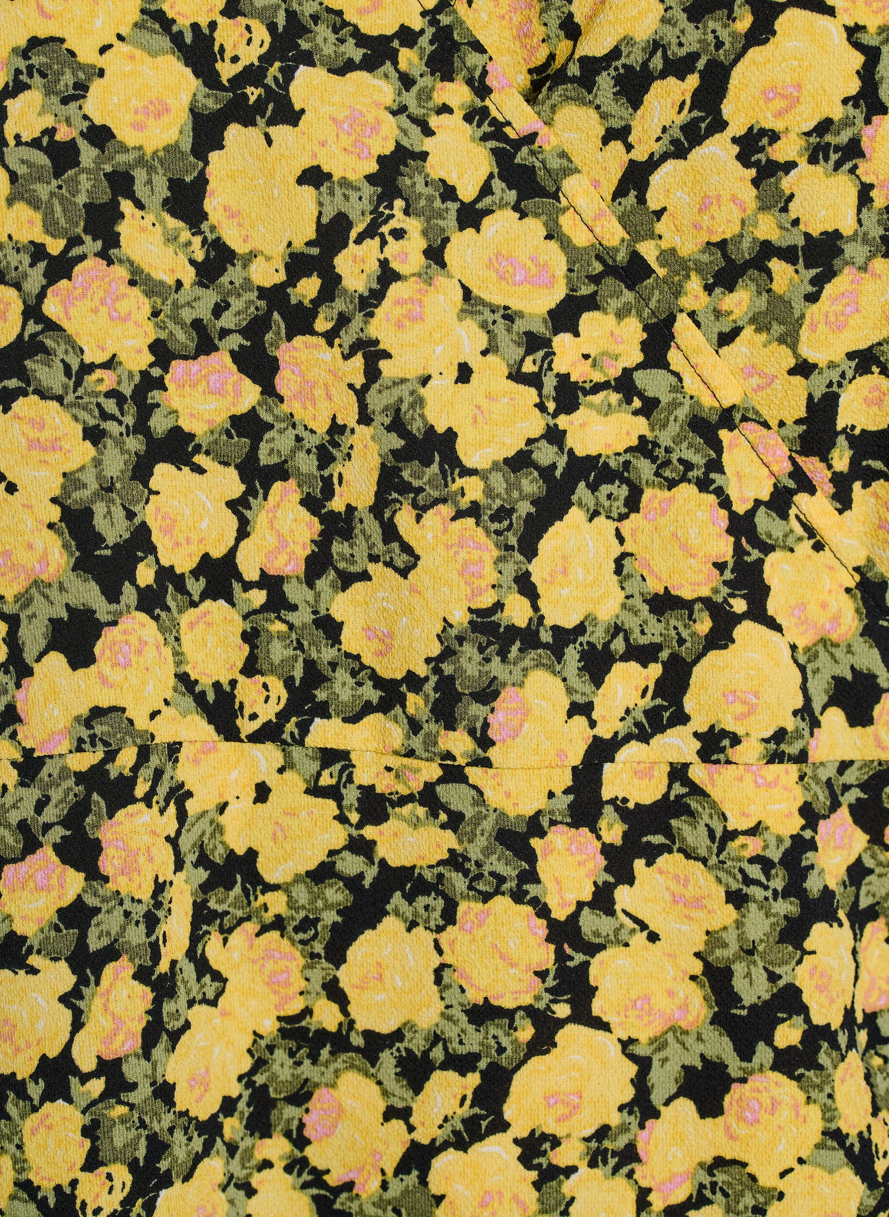 Zizzi Wikkeljurk met korte mouwen, Geel, Packshot image number 2