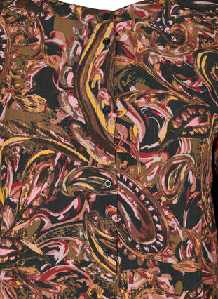 Viscose maxi-jurk met print, Paisley AOP, Packshot image number 2