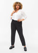 Klassieke broek met hoge taille, Zwart, Model image number 0