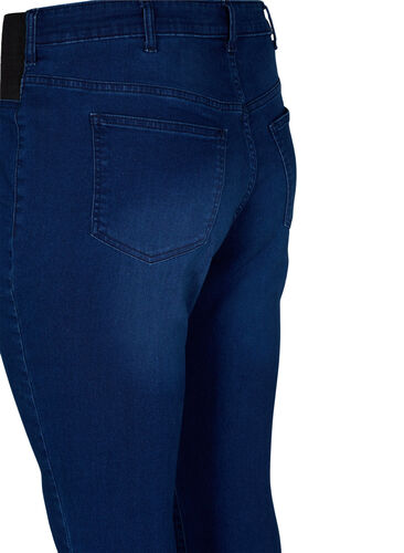 Super slim Amy jeans met elastiek in de taille, Dark blue, Packshot image number 3